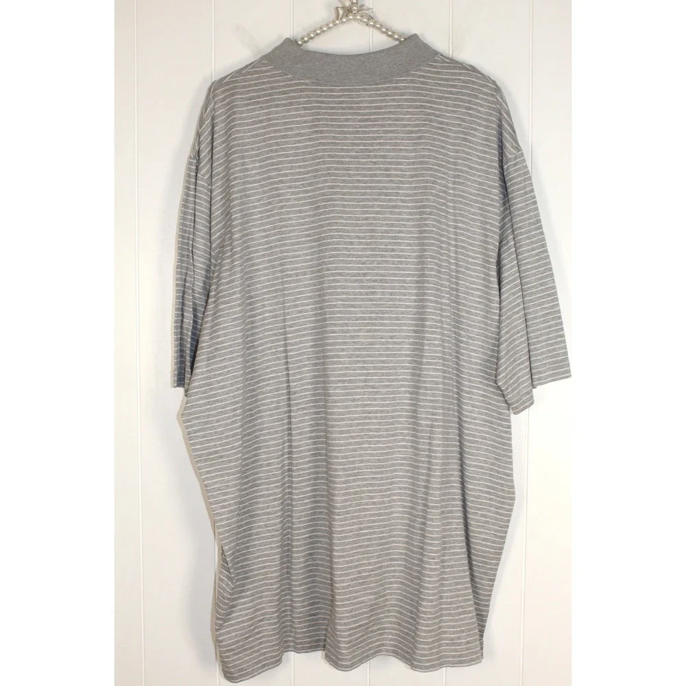 Polo Ralph Lauren Men's Gray/White Collared Golf Polo Shirt‎ Size XXL